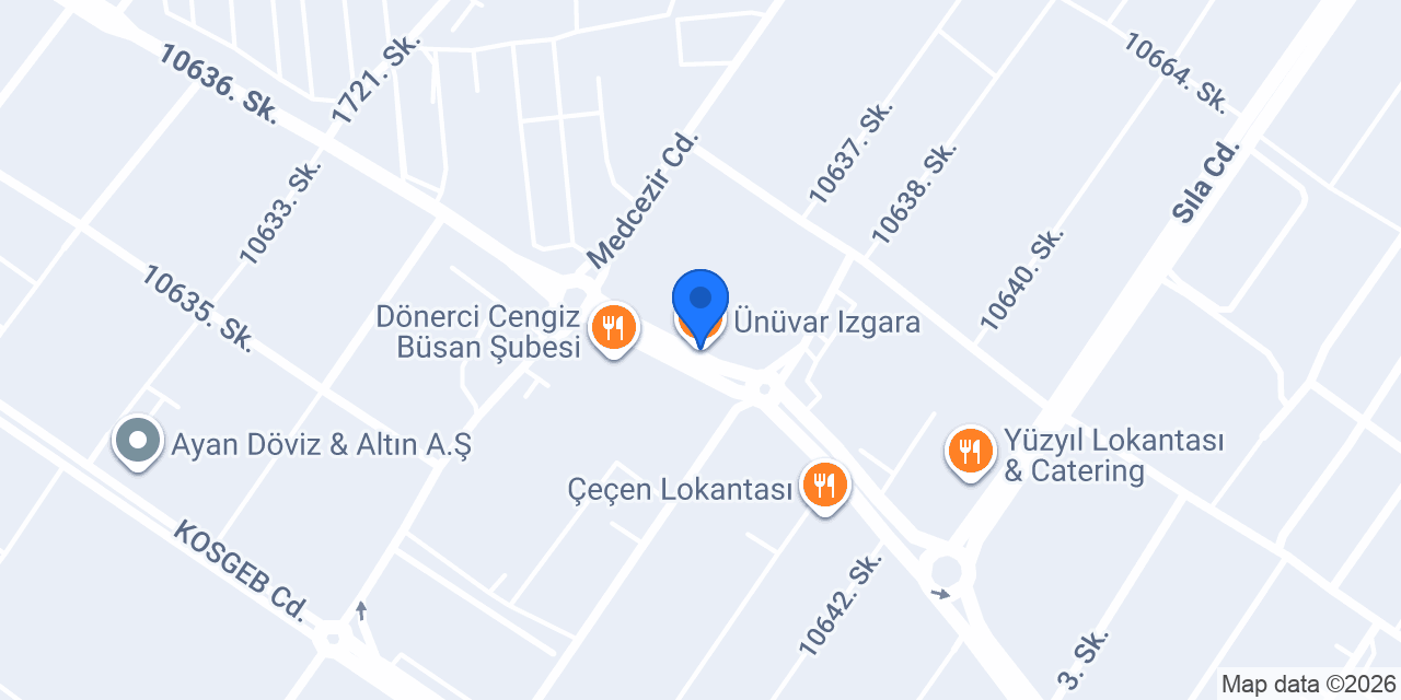 Ünüvar Izgara konumu