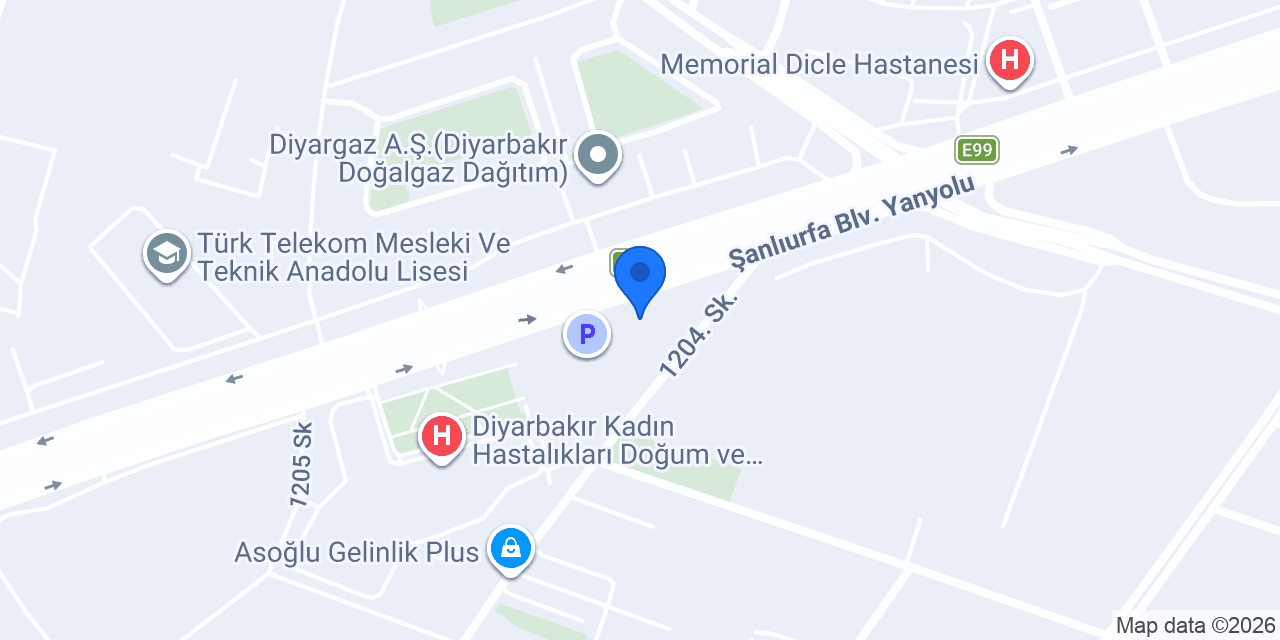 Eminevim Diyarbakır Şube konumu