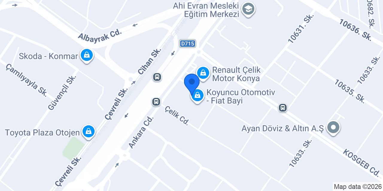 Çelik Nissan konumu