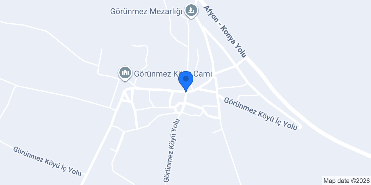 Görünmez Köyü Muhtarlığı konumu
