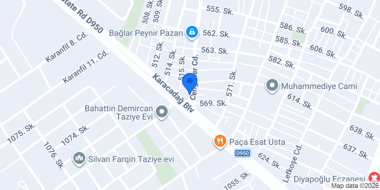 Diyarbakır Pratik Pimapen konumu