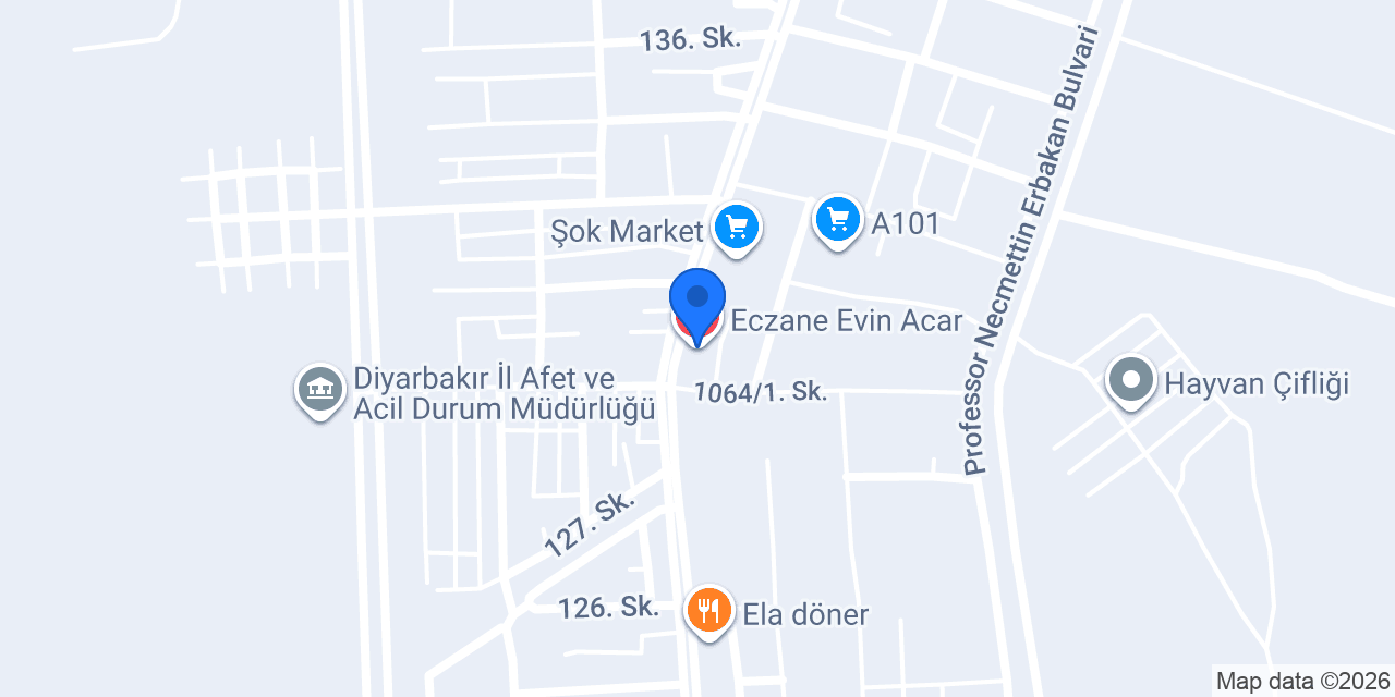 Eczane Evin Acar konumu