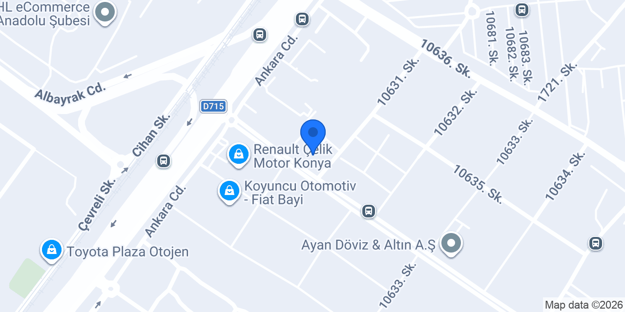 Ziraat Katılım Karatay Ticari Şubesi konumu