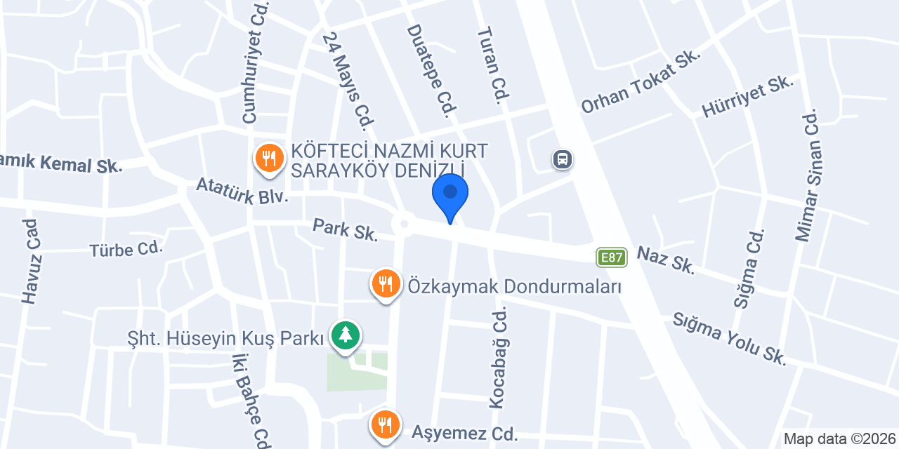 Denizin yeri konumu