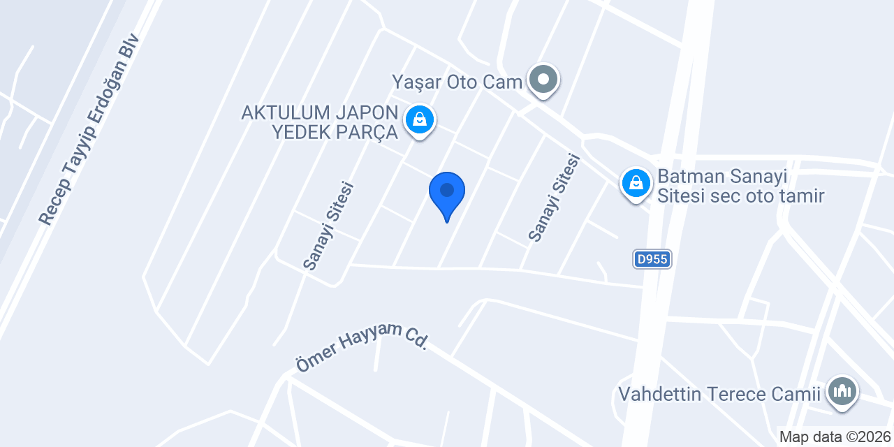 MVK Çelik Oto Yedek Parça konumu