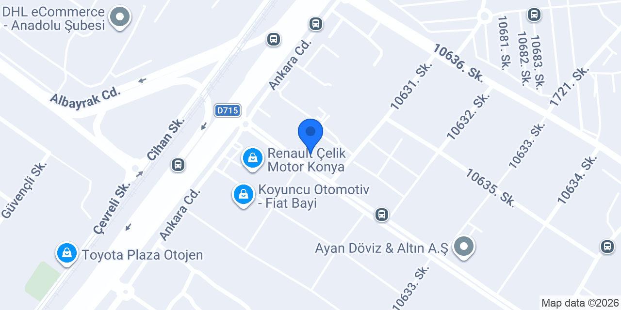 TARCANLAR OTO EKSPERTİZ KONYA konumu