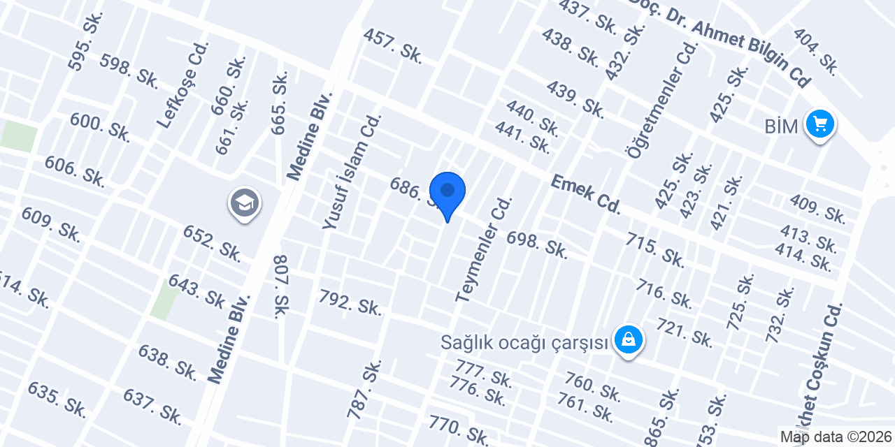Keloğlan Anaokulu konumu