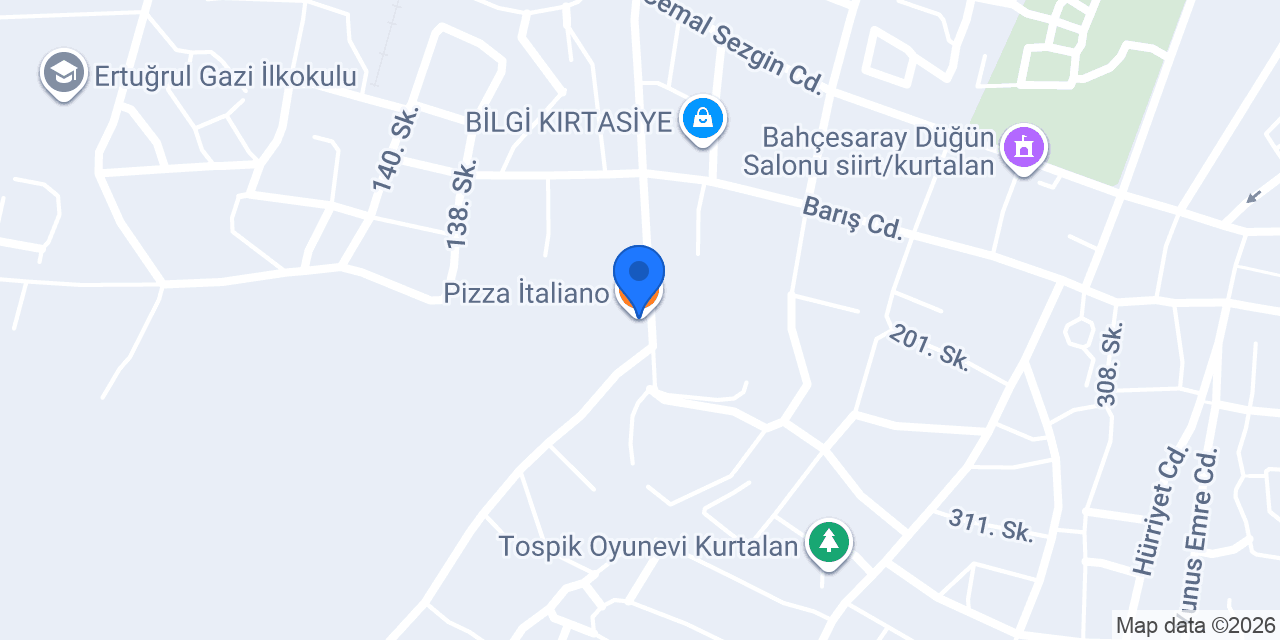 Pizza İtaliano konumu