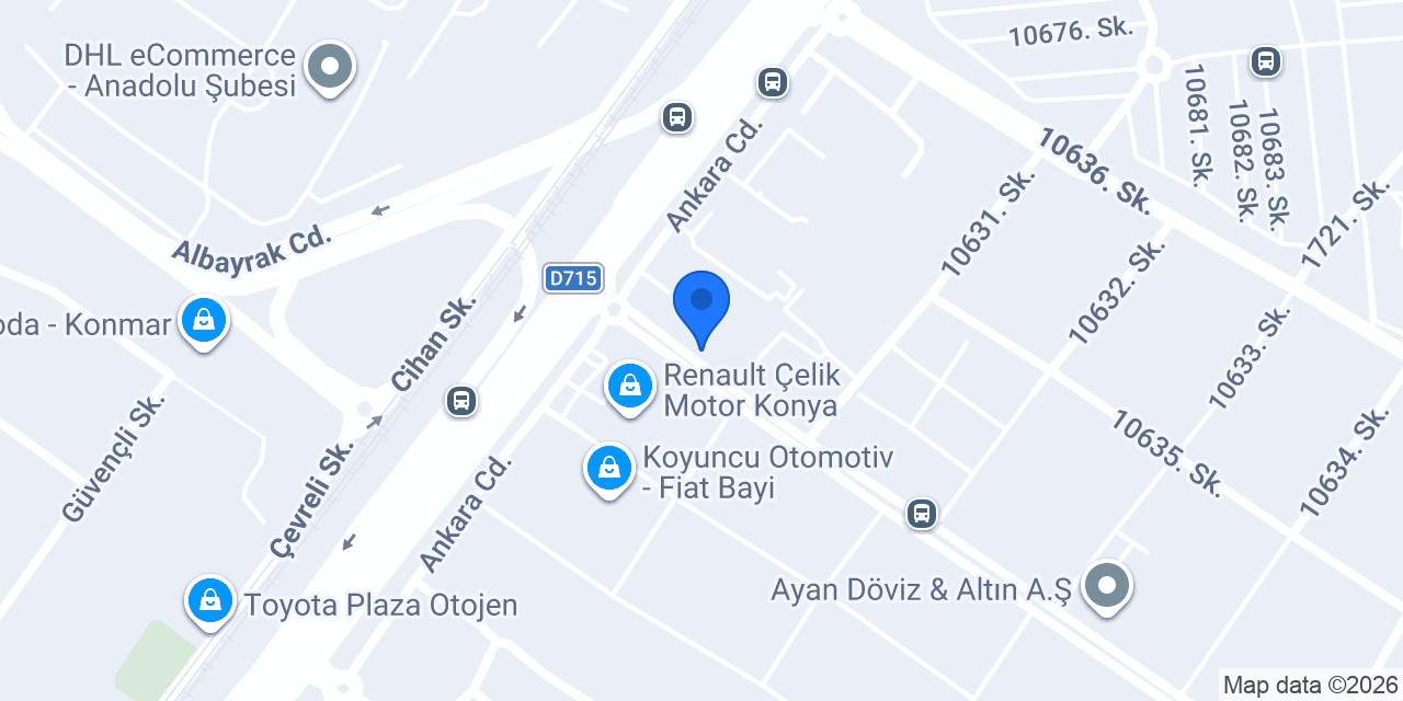 TEB Büsan Sanayi Şubesi konumu