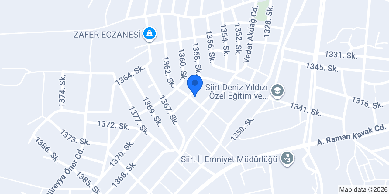 Siirt Vedat Taksi konumu