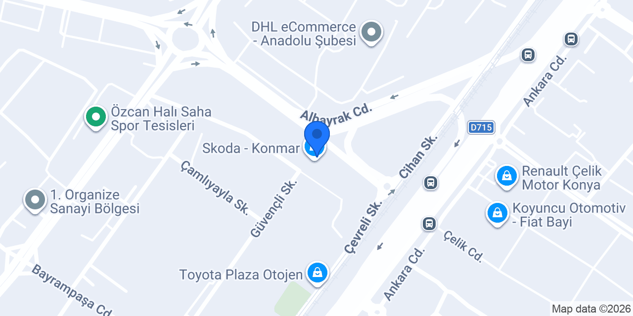 Skoda - Konmar konumu