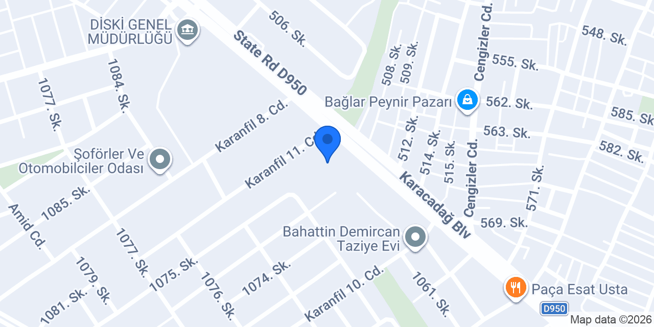 Diyarbakır Çikolata konumu
