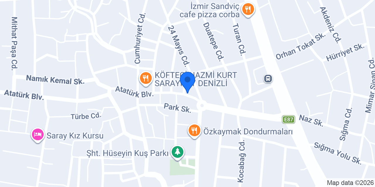 Halkbank Sarayköy Şubesi konumu