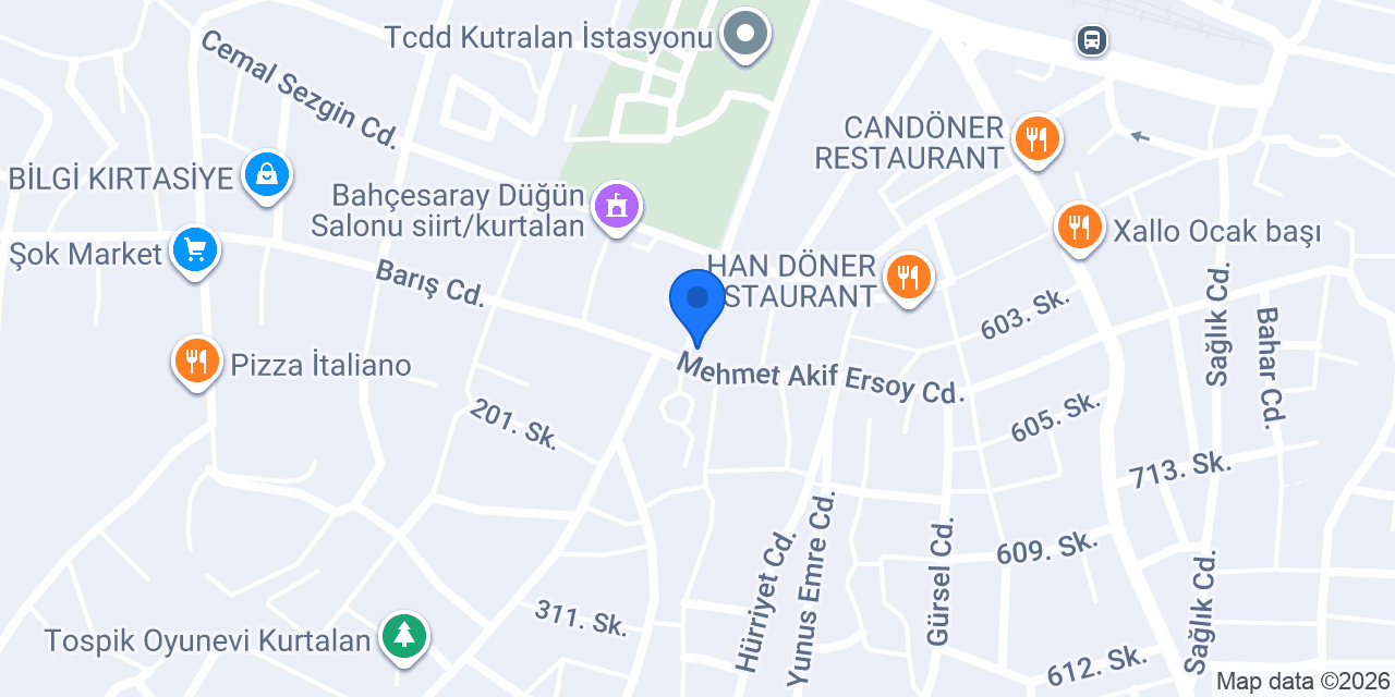İnac Pastanesi konumu