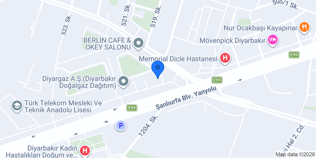 Orijin Kurs Merkezi konumu
