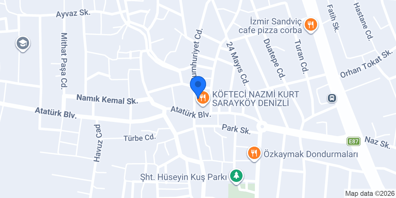 İnankul Izgara Salonu konumu
