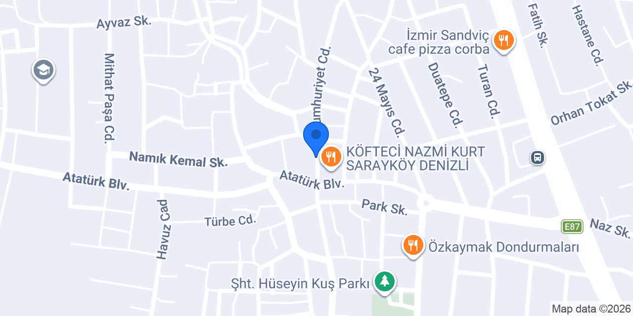 VakıfBank Sarayköy Şubesi konumu