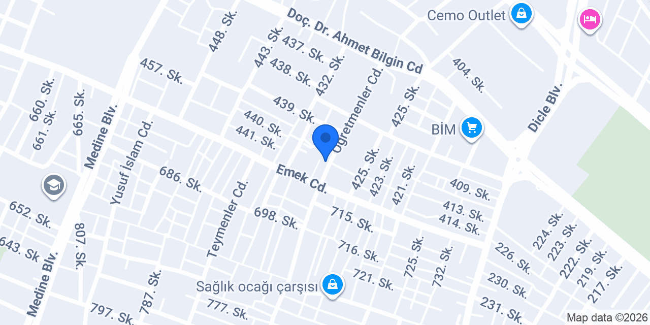 Acıtat Bağlar Şubesi konumu