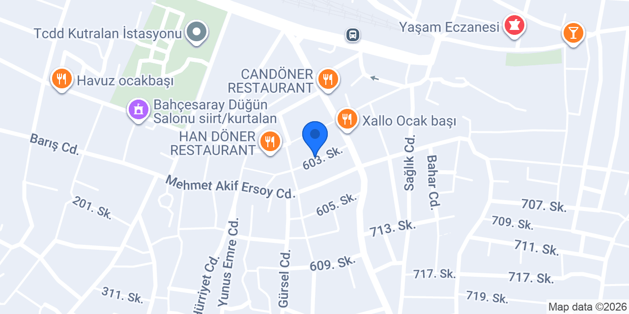 Kanatçı Ali Usta konumu