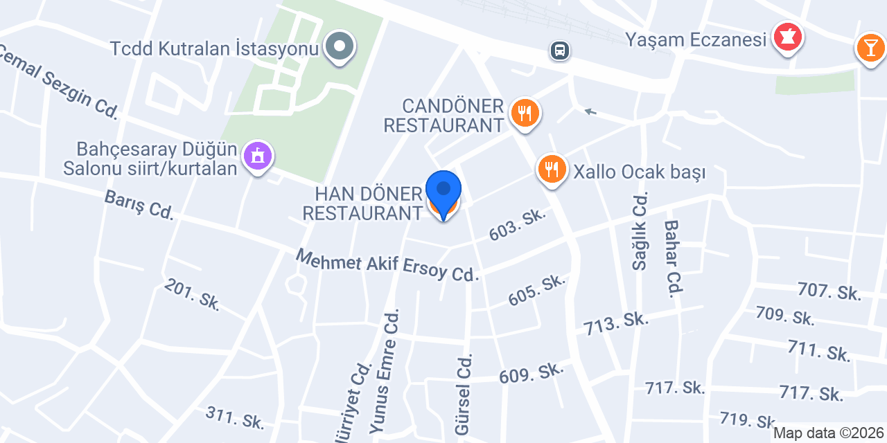 HAN DÖNER RESTAURANT konumu