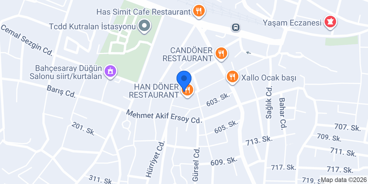 Katık döner Kurtalan konumu