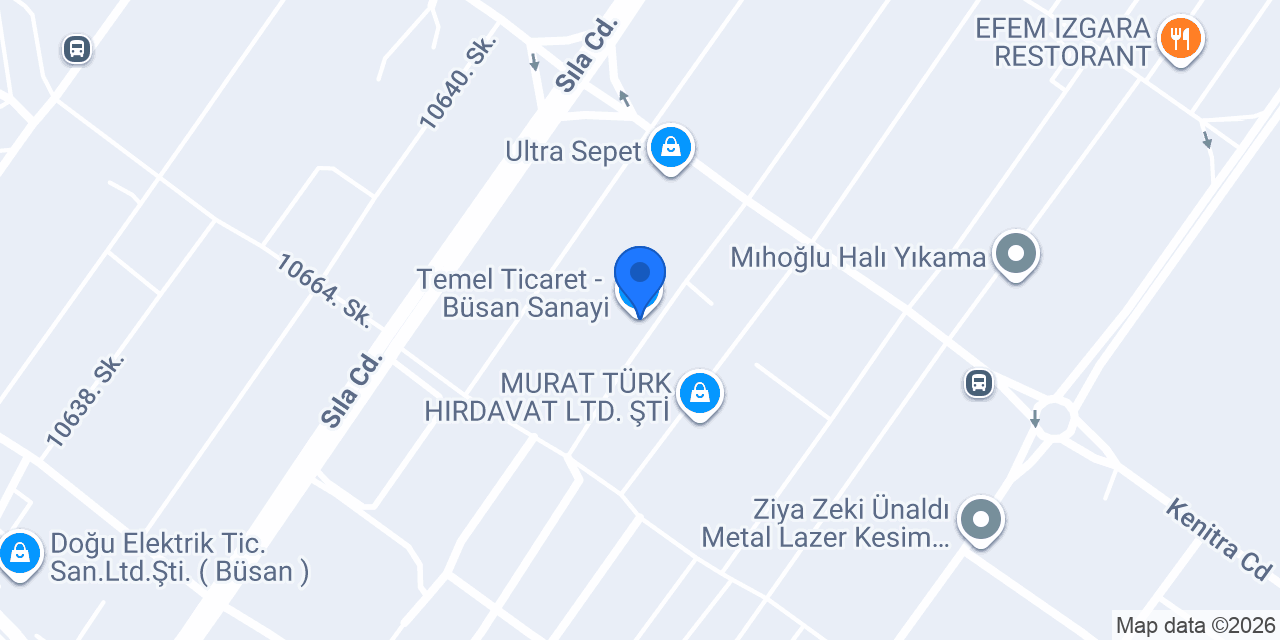 Temel Ticaret - Büsan Sanayi konumu