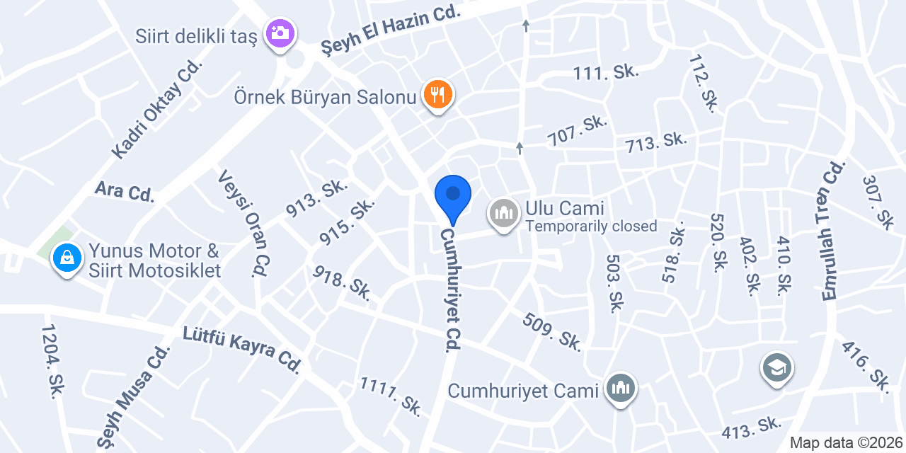 Siirt Mobilya konumu