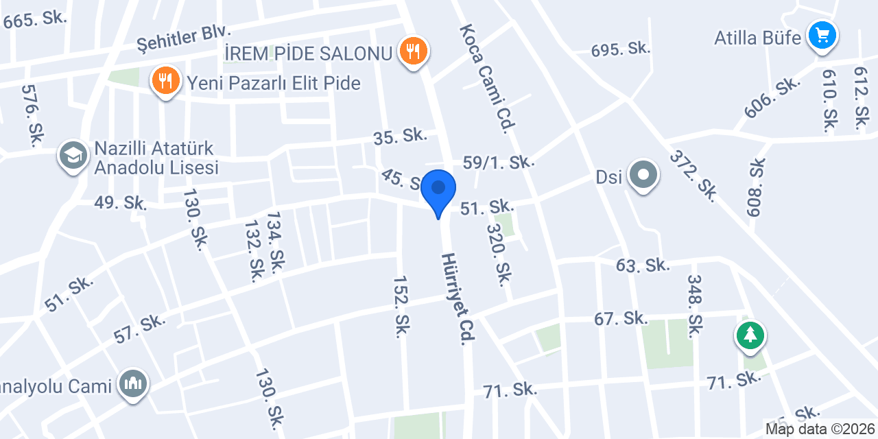 Güler Sıhhi Tesisat konumu