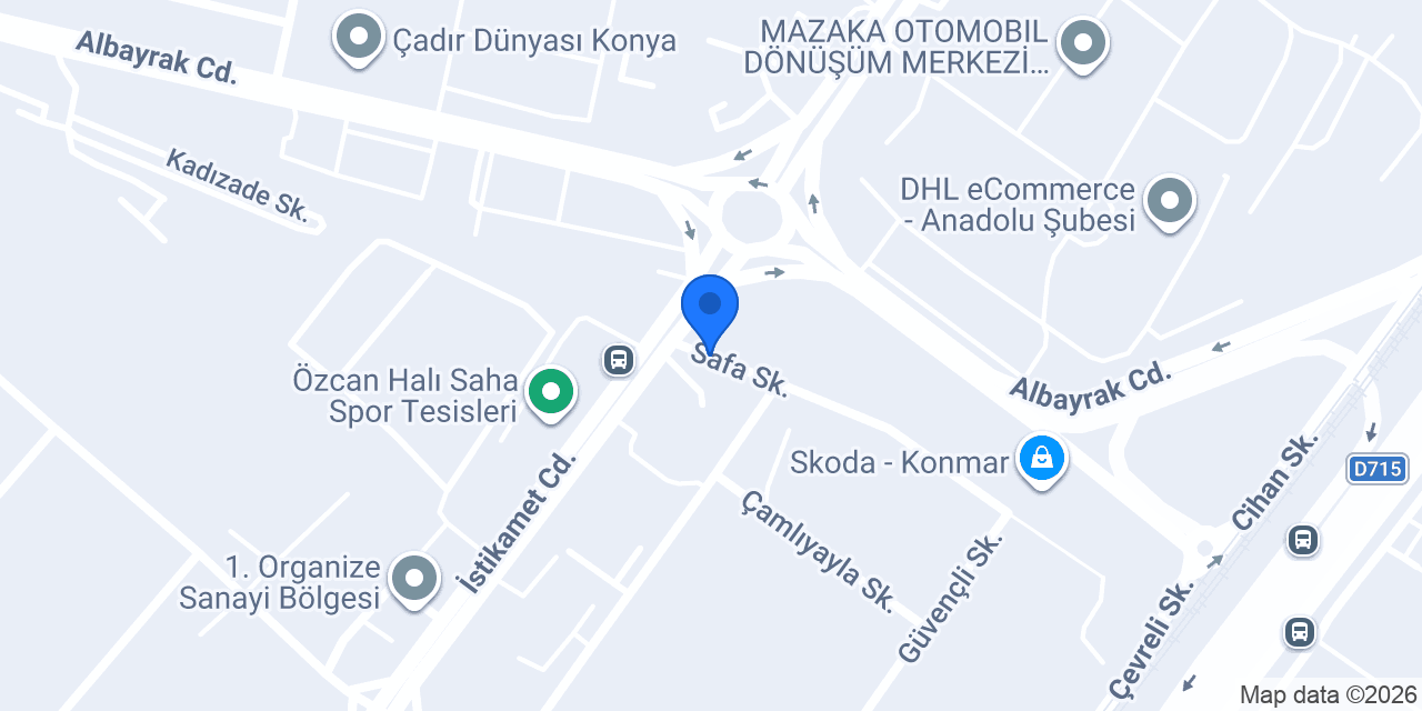 Akra Metal Alüminyum Döküm konumu