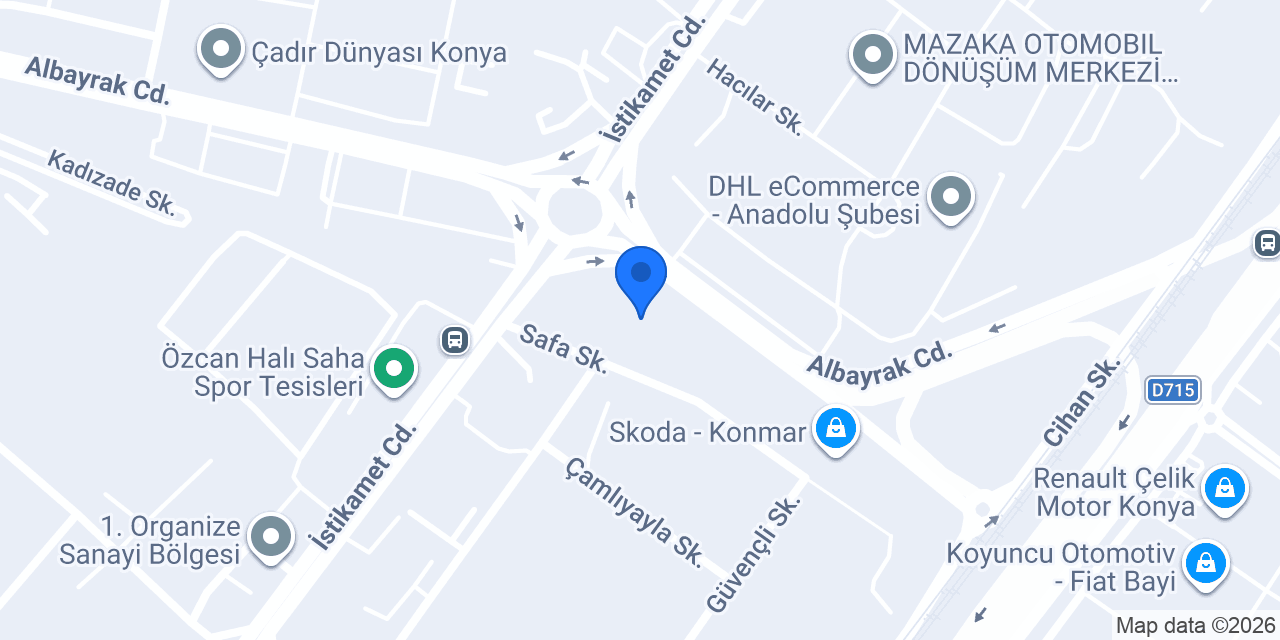 Önder Tır Dorse Galeri konumu