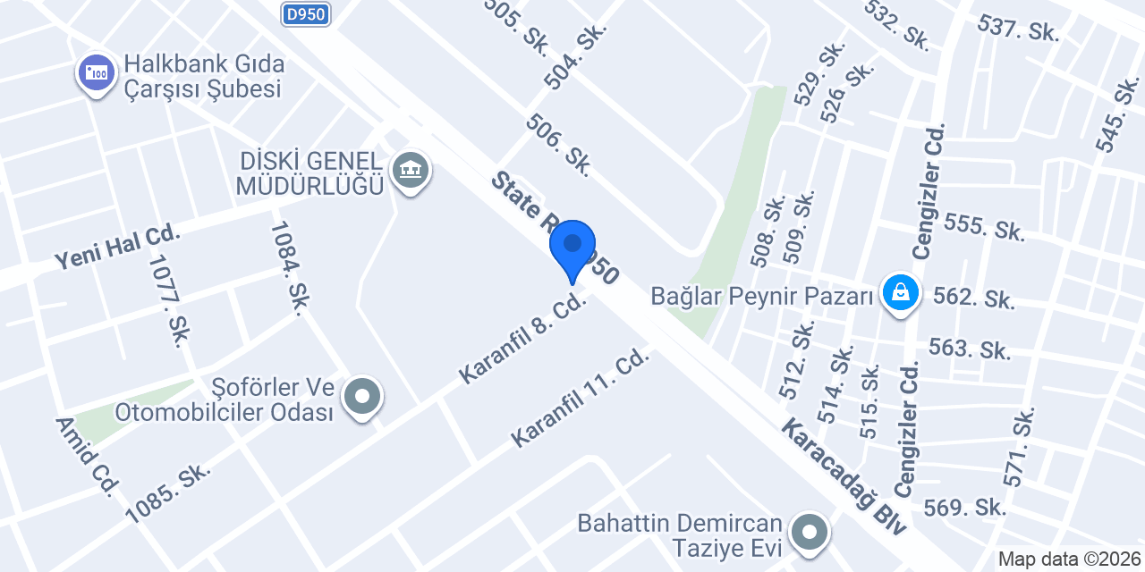 Metropol Oto Aksesuar konumu