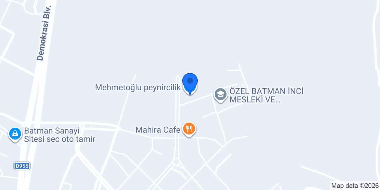 Mehmetoğlu peynircilik konumu