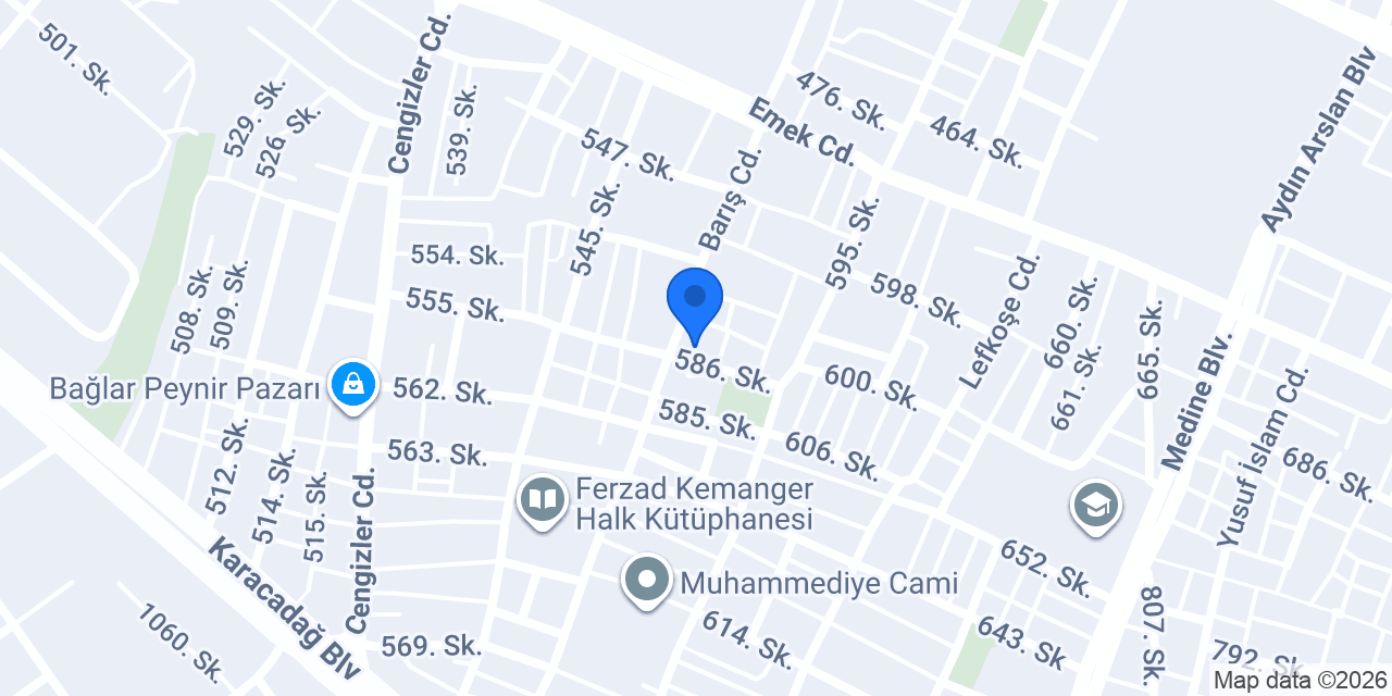 Evin Eczanesi konumu