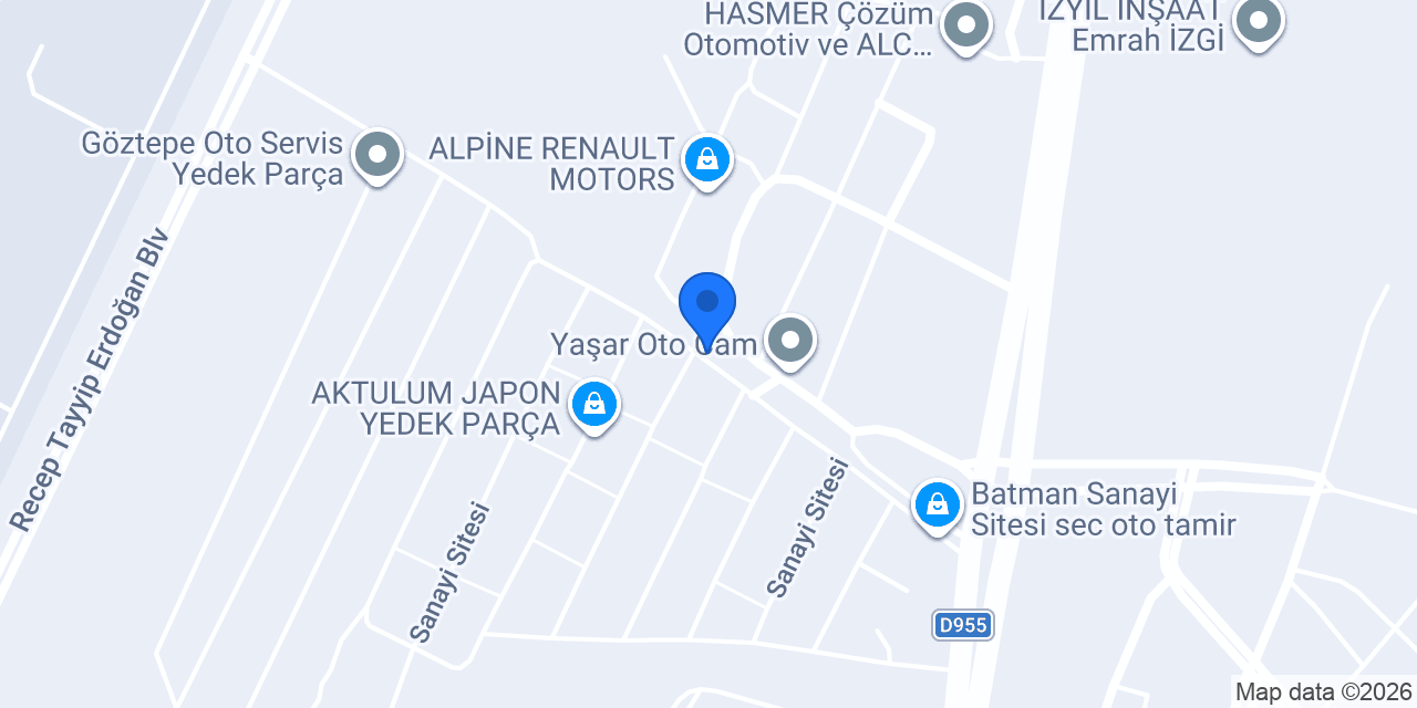 Öz Yılmaz Karoser konumu