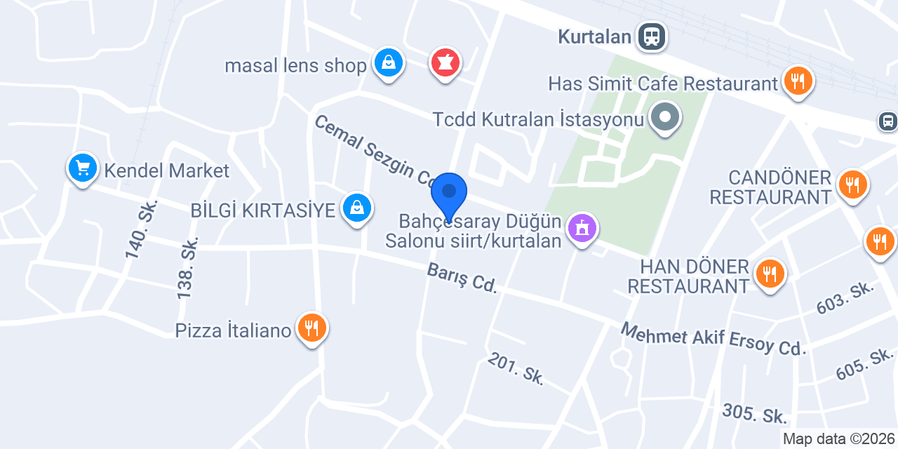 Kurtalan Halk Kütüphanesi konumu