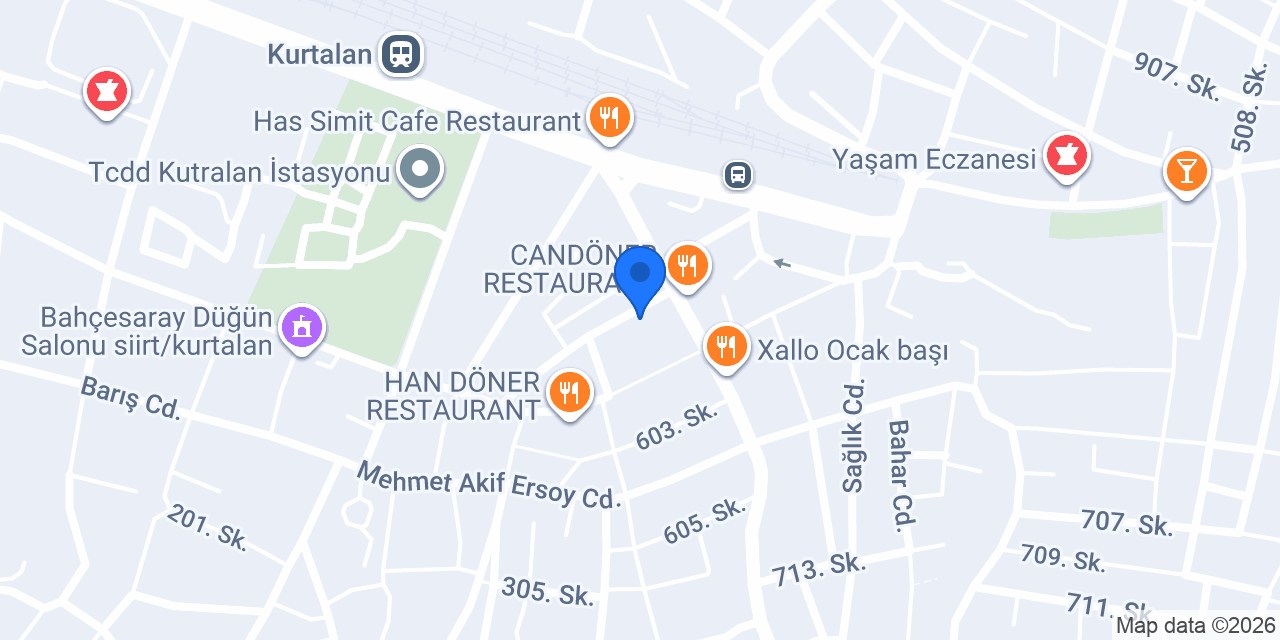 Kurtalan Öğretmenevi konumu
