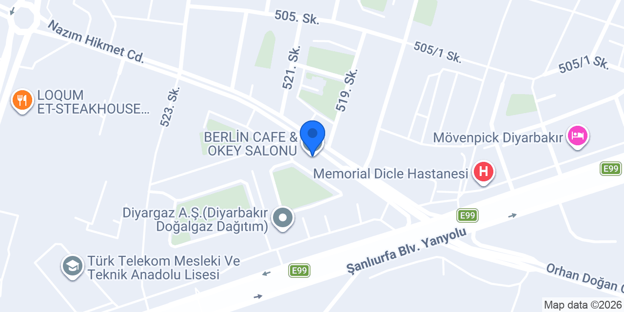 BERLİN CAFE & OKEY SALONU konumu