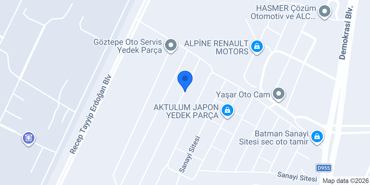 BEREKET OTOMOTİV YEDEK PARÇA konumu
