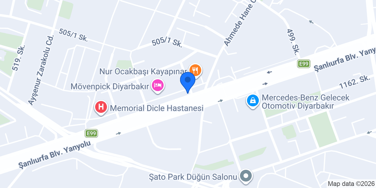 TUSWORLD Diyarbakır konumu