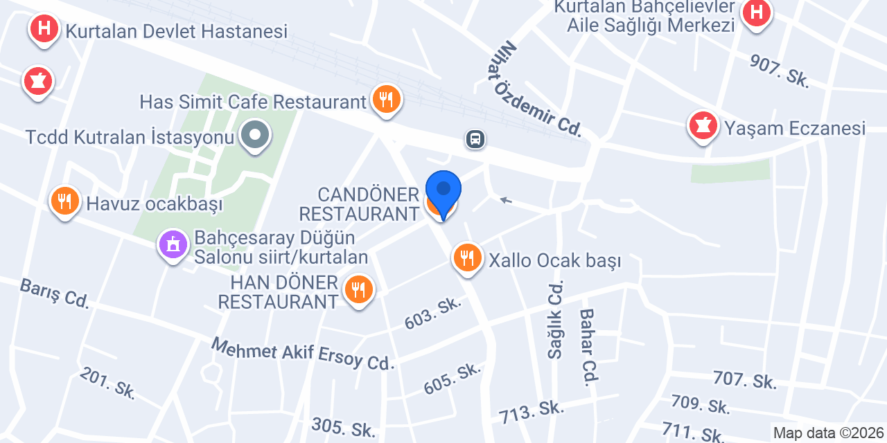 CANDÖNER RESTAURANT konumu