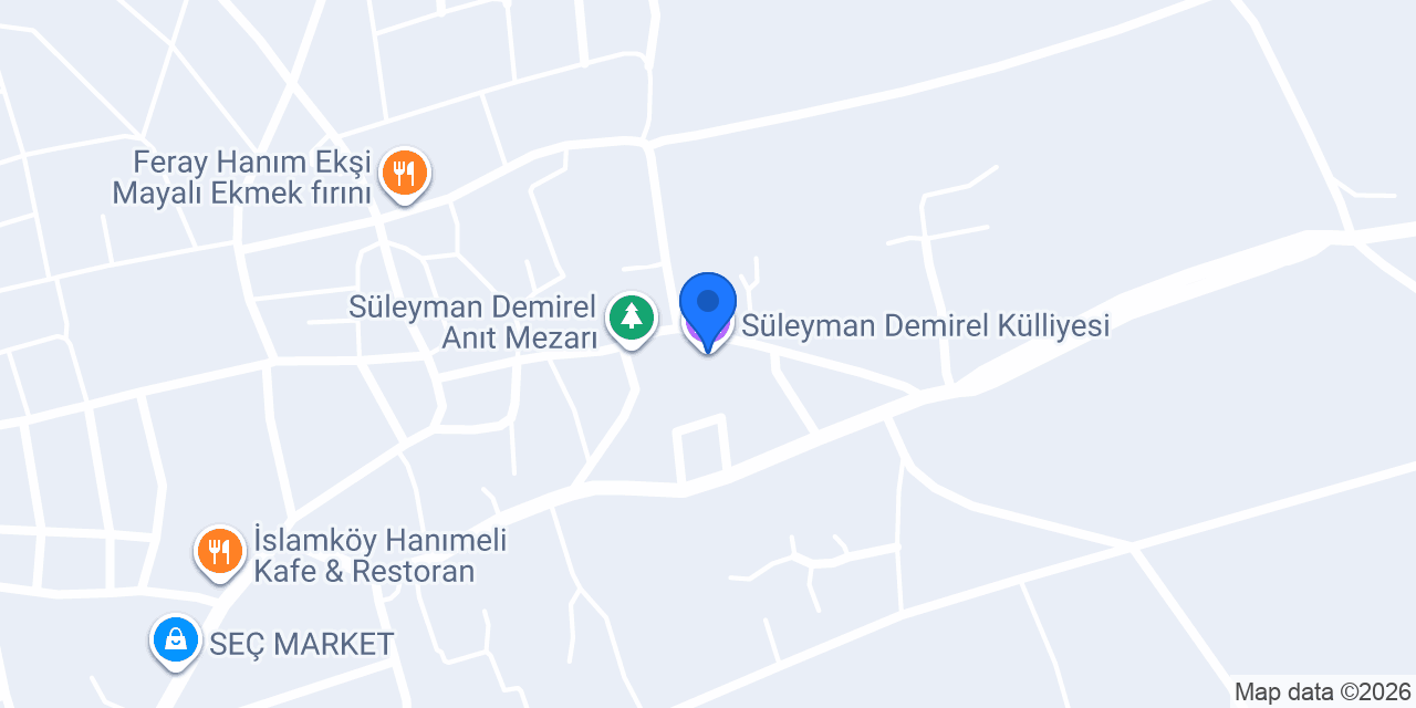 Süleyman Demirel Külliyesi konumu