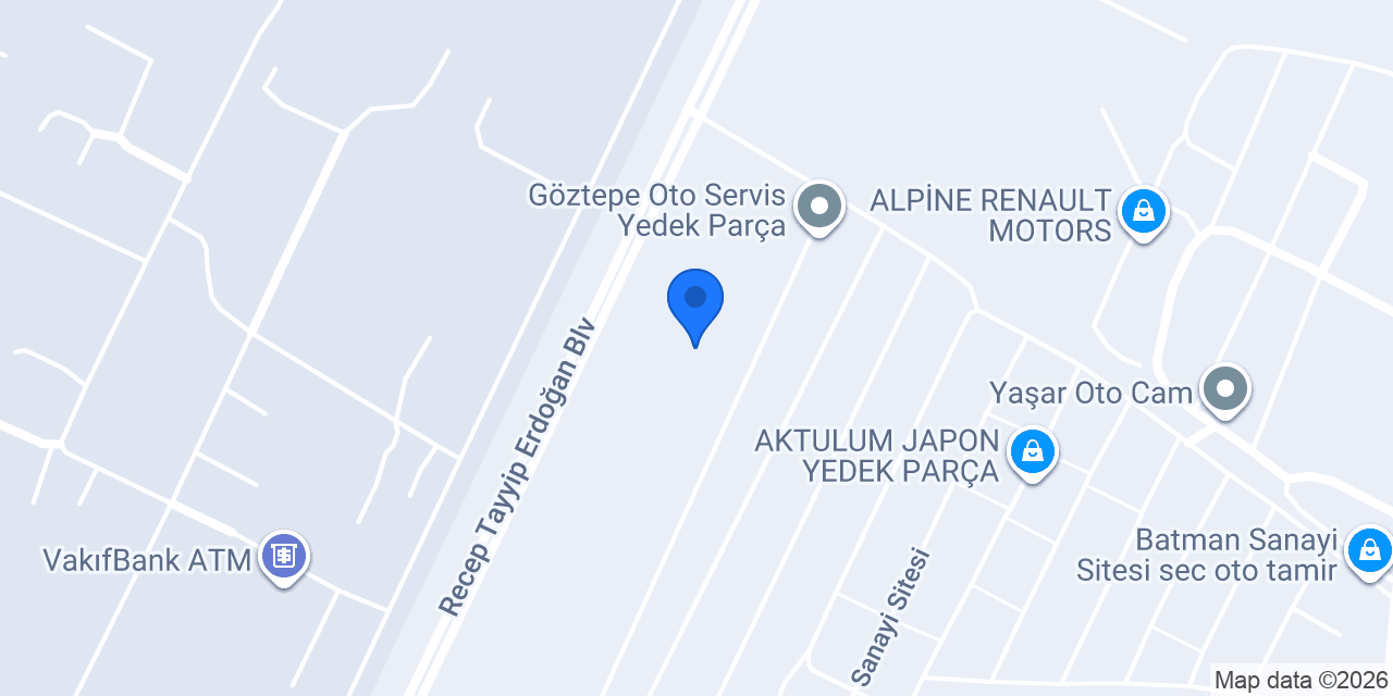 Rd Oto Yedek Parça konumu