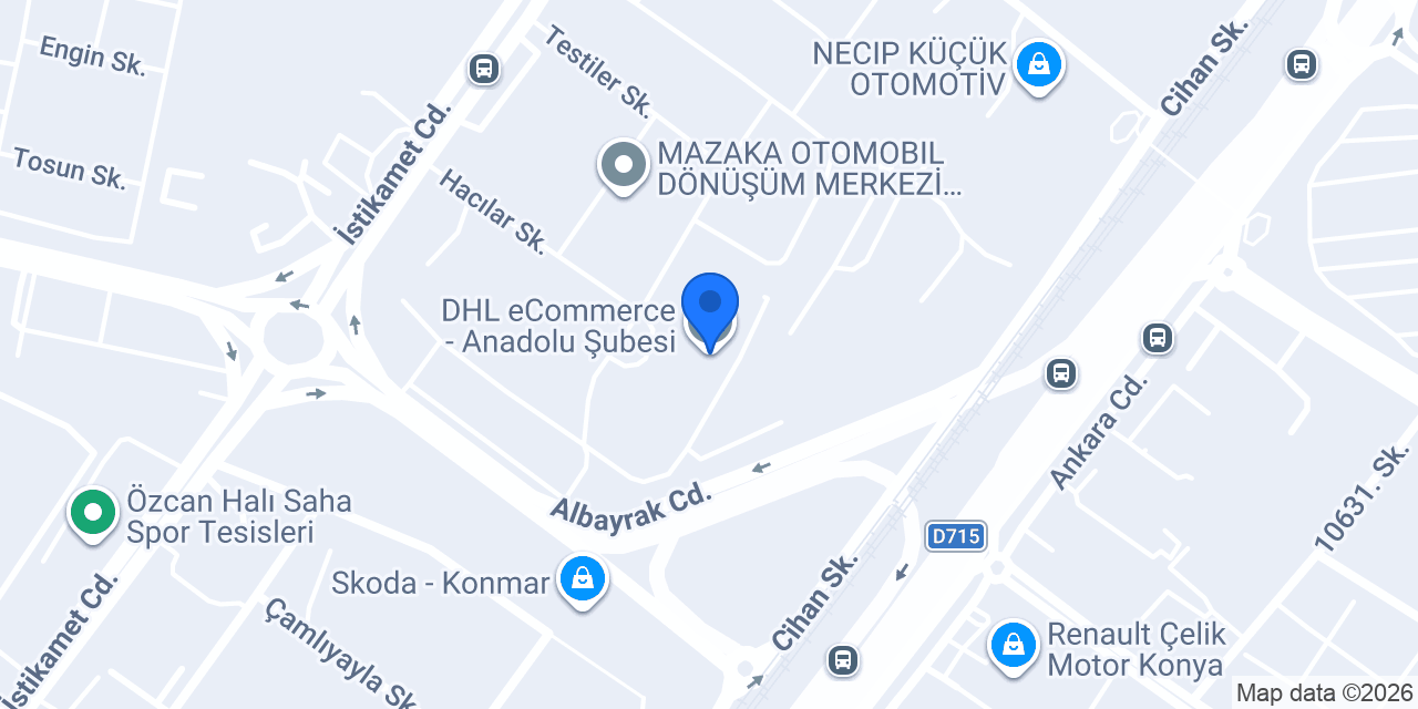 DHL eCommerce - Anadolu Şubesi konumu