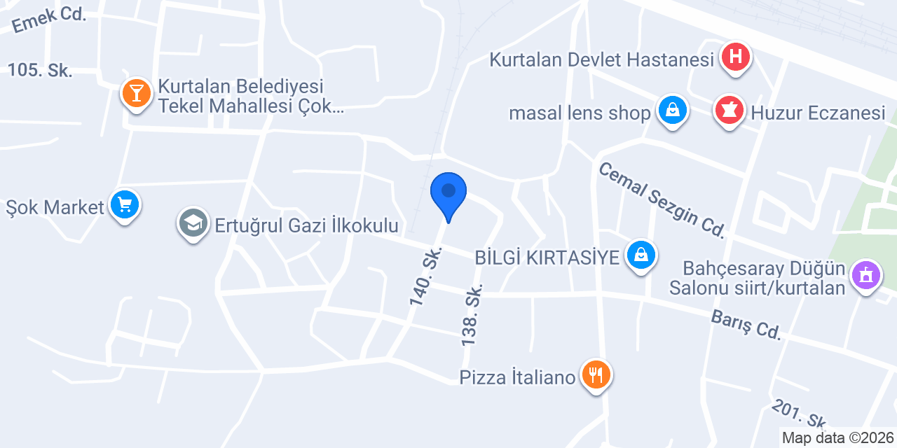 Pencenar Kuyumculuk konumu