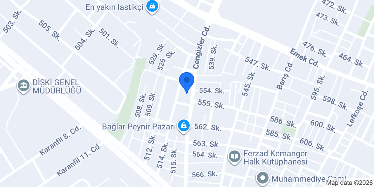 Fersende Tekstil Avm konumu