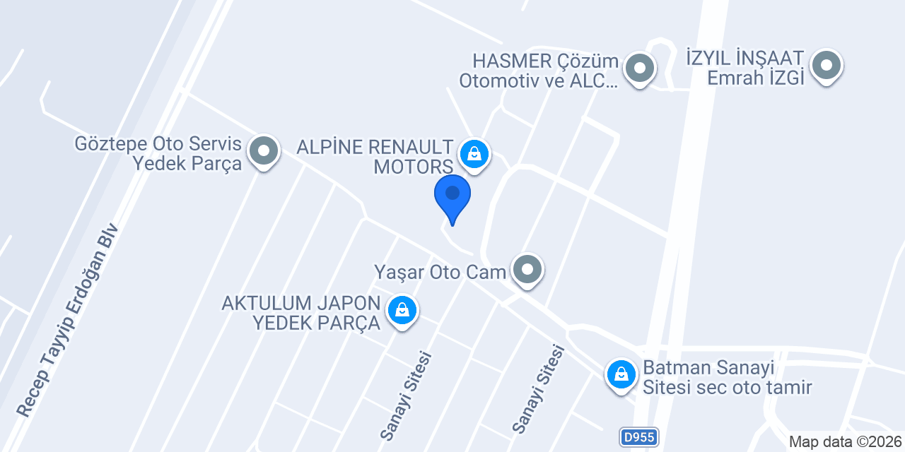 KAYA FORD YEDEK PARÇA konumu