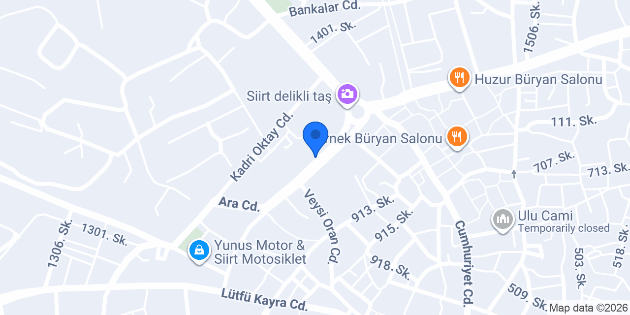 Siirt İl Halk Kütüphanesi konumu