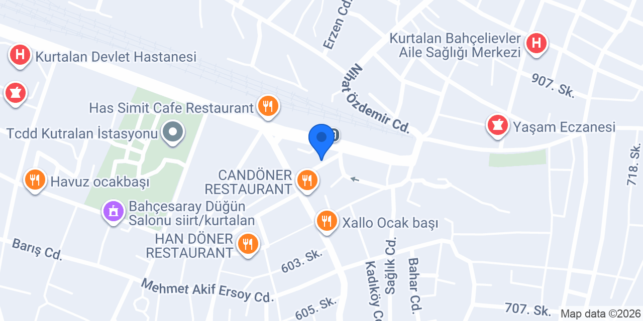 Kurtalan lezzet sofrası konumu