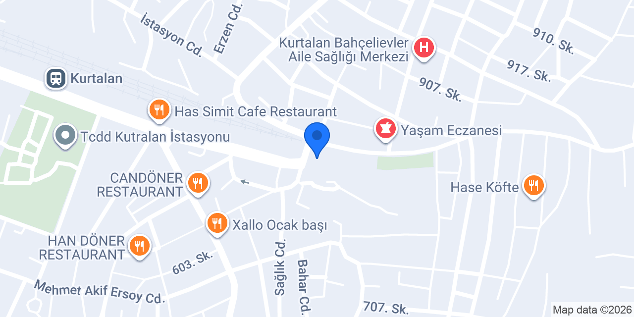 Kurtalan 3 Nolu Aile Sağlık Merkezi konumu