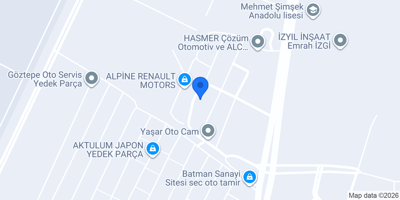 Çözen Su Armatürleri konumu